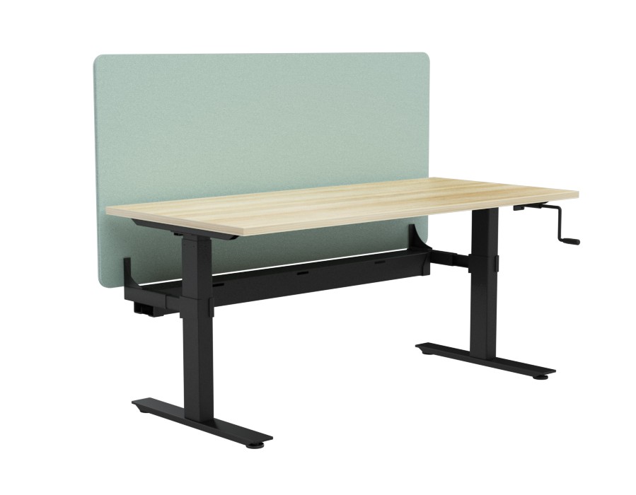 Agile Winder Height Adj Workstation - with Radius 18 Divider